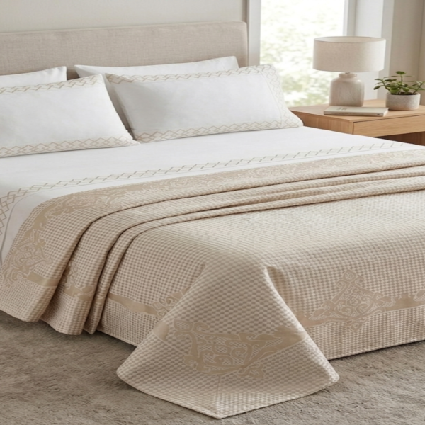 Homestill, Set Lenjerie de Vara Pike 4 Pcs,Bumbac, 220×260