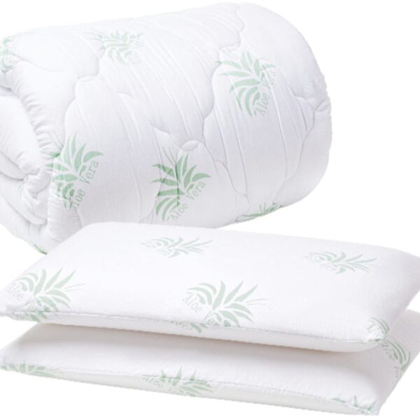 Pilota Aloe Vera 200×220+2 Perne 40×70 Memory Micro