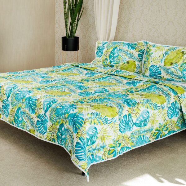 Homestill, Cuvertura De Pat Imprimata 200×240+2 Fete Perna 50×70, Poliester